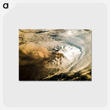 アートポストカード-Shiveluch Volcano Plume, Kamchatka
 - 上空からの地球 Postcard.