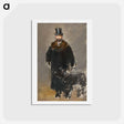 アートポストカード-The Man with the Dog - エドゥアール マネ Postcard.