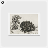 アートポストカード-Evening in the Park - エドヴァルド ムンク Postcard.