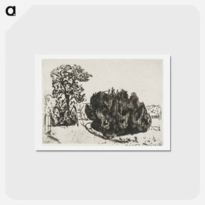 アートポストカード-Evening in the Park - エドヴァルド ムンク Postcard.