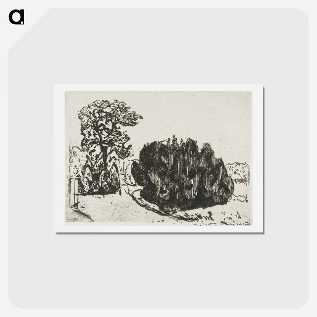 アートポストカード-Evening in the Park - エドヴァルド ムンク Postcard.