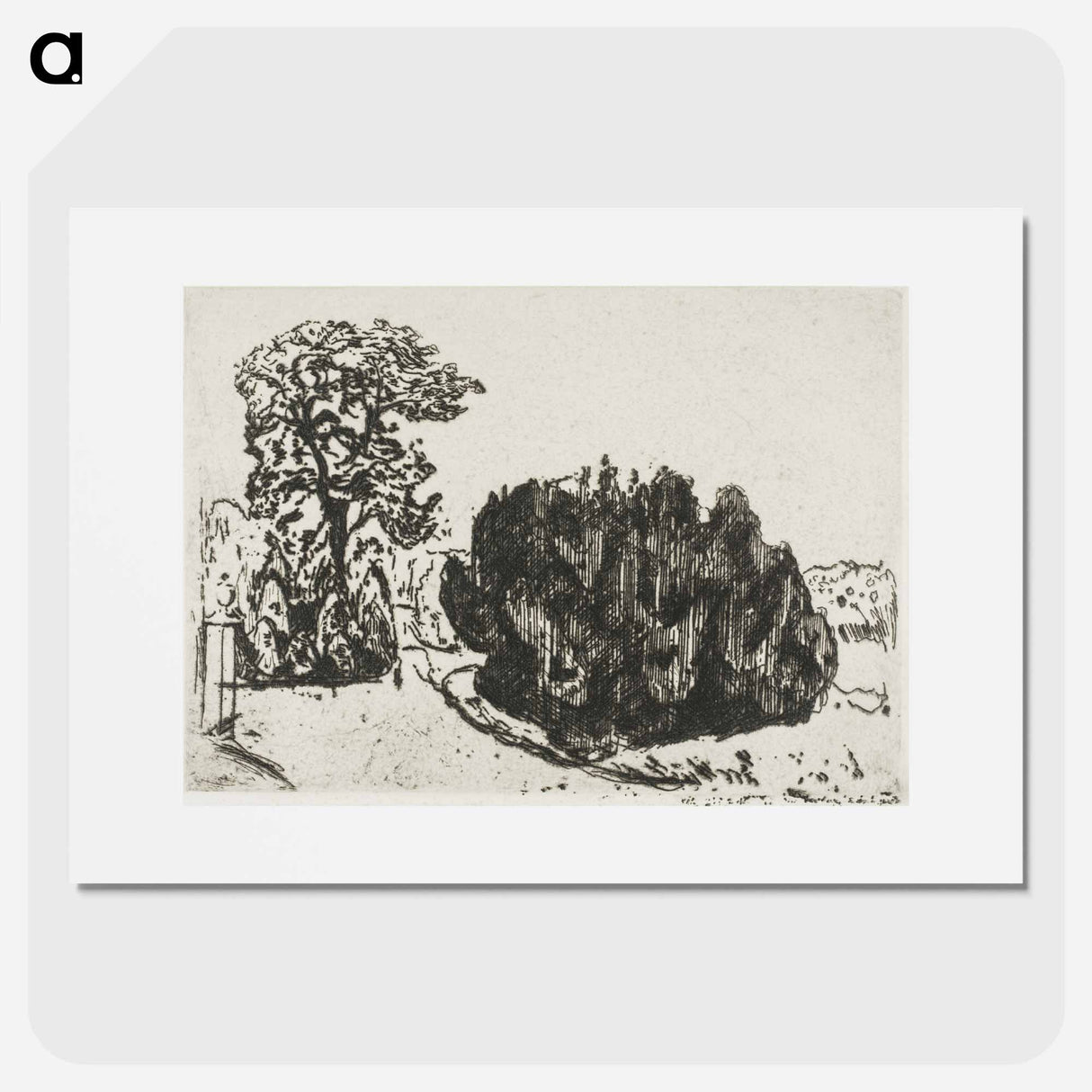 アートポスター-Evening in the Park - エドヴァルド ムンク Poster.