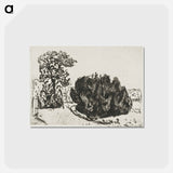 アートポストカード-Evening in the Park - エドヴァルド ムンク Postcard.