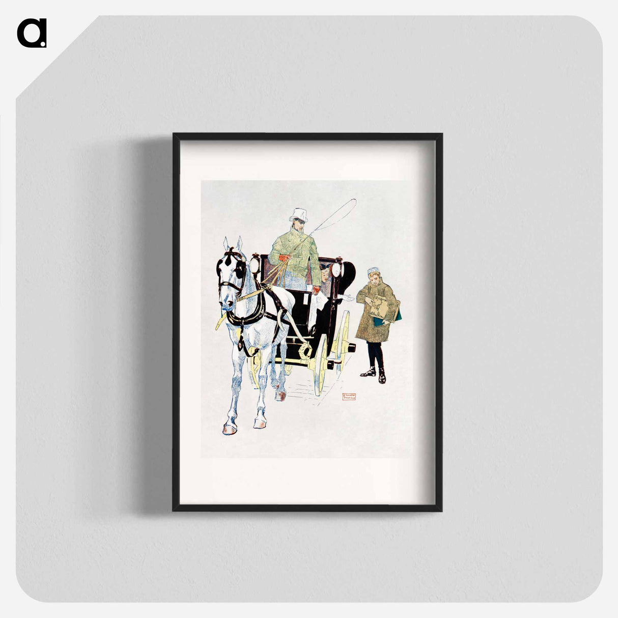 Vintage carriage print in high resolution by Edward Penfield - Edward Penfield Poster.