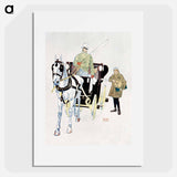 Vintage carriage print in high resolution by Edward Penfield - Edward Penfield Poster.