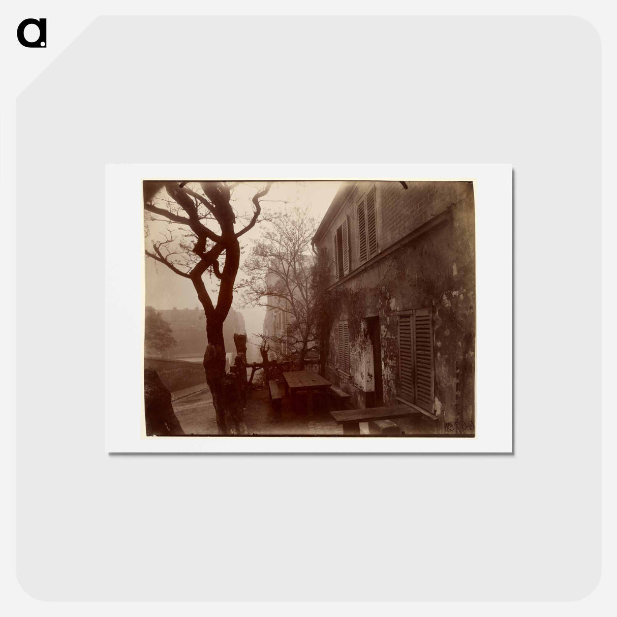 アートポストカード-The Tavern the Lapin Agile, rue des Saules
 - ウジェーヌ アジェ Postcard.