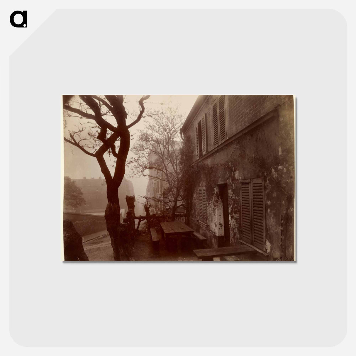 アートポストカード-The Tavern the Lapin Agile, rue des Saules
 - ウジェーヌ アジェ Postcard.