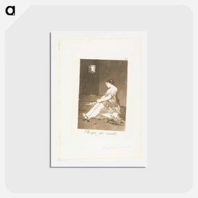 アートポストカード-Because She Was Susceptible - フランシスコ デ ゴヤ Postcard.