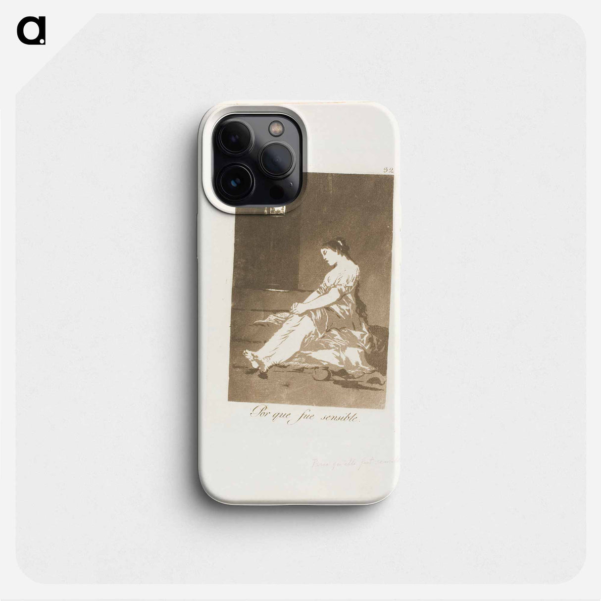 Because She Was Susceptible - Francisco de Goya Phone Case.