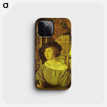 Portrait of a Young Man - ハンス ホルバイン Phone Case.