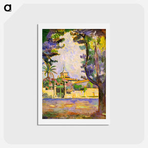 アートポストカード-Place des Lices, St. Tropez - アンリ マティス Postcard.