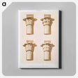 アートパネル-Capitals of the Colonnade of Dromos, in Philae
 - エジプト美術史 Canvas.