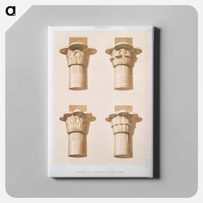 アートパネル-Capitals of the Colonnade of Dromos, in Philae
 - エジプト美術史 Canvas.