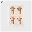 アートポストカード-Capitals of the Colonnade of Dromos, in Philae
 - エジプト美術史 Postcard.