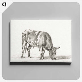 アートパネル-Grazing bull - ジャン ベルナール Canvas.