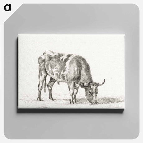 アートパネル-Grazing bull - ジャン ベルナール Canvas.