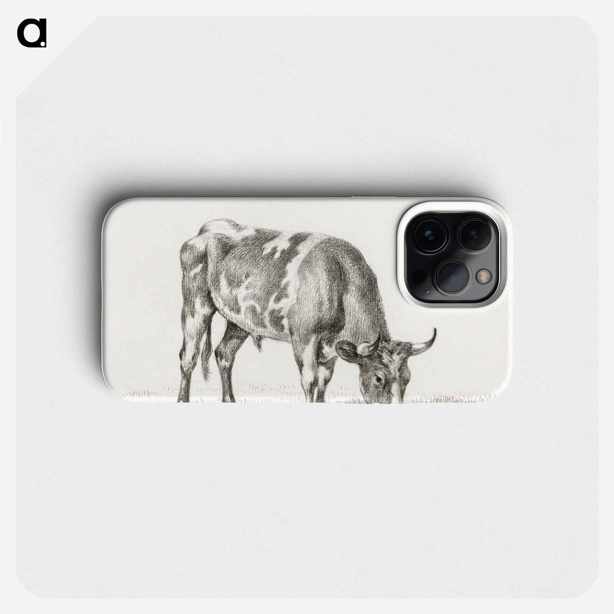 Grazing bull - Jean Bernard Phone Case.
