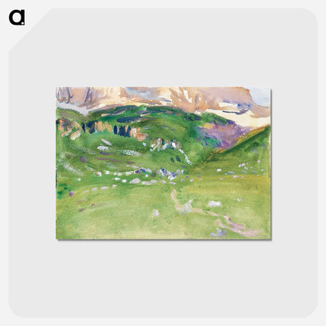 アートポストカード-Sellar Alp, Dolomites by John Singer Sargent - ジョン シンガー サージェント Postcard.