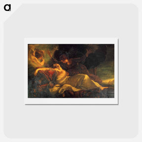 アートポストカード-The Death of Dido - ジョシュア レノルズ Postcard.