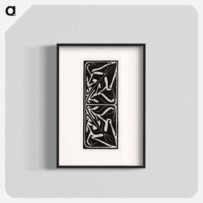 アートポスター-Woodcut ornament - ユリー デ フラーハ Poster.