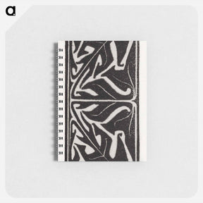アートメモ帳-Woodcut ornament - ユリー デ フラーハ Memo.