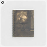 Head Wearing a Phrygian Cap, on a Salver - オディロン ルドン Memo.