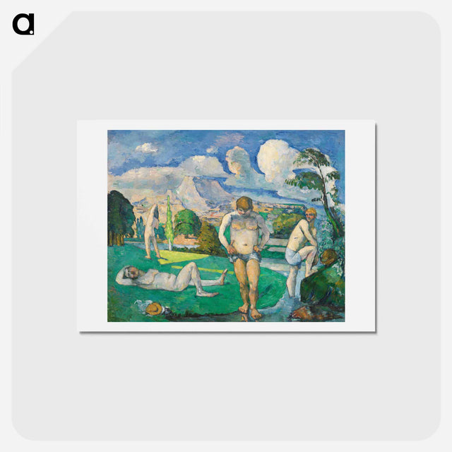 アートポストカード-Bathers at Rest - ポール セザンヌ Postcard.
