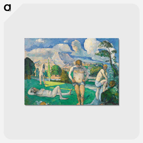 アートポストカード-Bathers at Rest - ポール セザンヌ Postcard.