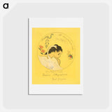 アートポストカード-Projet d’assiette (Leda) (Design for a Plate [Leda]) - ポール ゴーギャン Postcard.