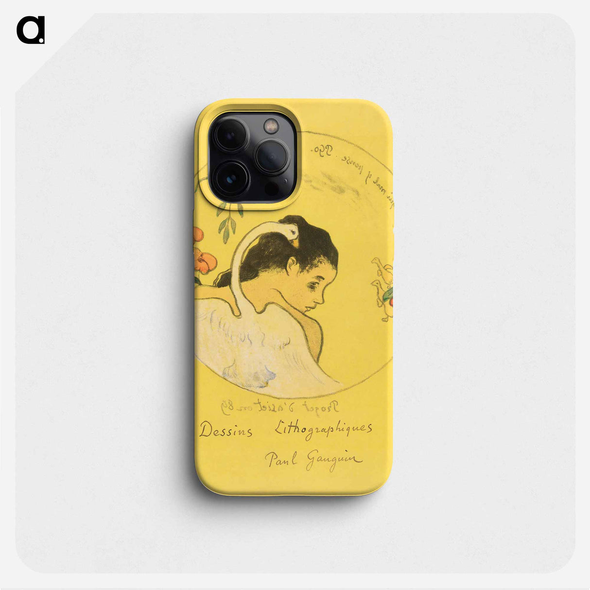 Projet d’assiette (Leda) (Design for a Plate [Leda]) - ポール ゴーギャン Phone Case.