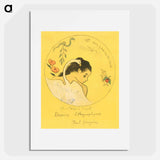 Projet d’assiette (Leda) (Design for a Plate [Leda]) - ポール ゴーギャン Poster.