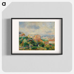 アートポスター-View From Montmartre - ピエール オーギュスト ルノワール Poster.