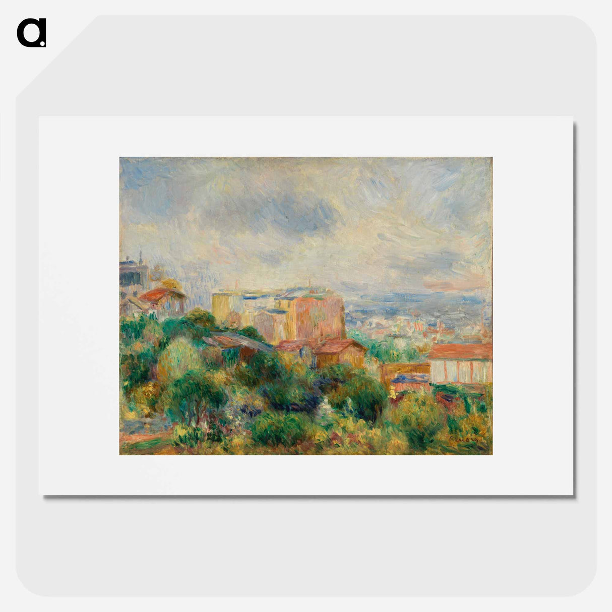 View From Montmartre - Pierre-Auguste Renoir Poster.