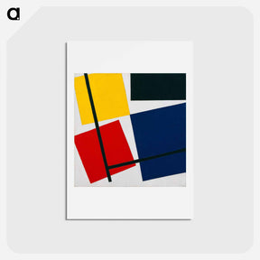 アートポストカード-Simultaneous Counter Composition. - テオ ファン ドゥースブルフ Postcard.