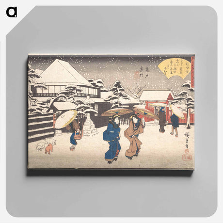 アートパネル-Back Gate of the Shrine
 - 歌川 広重 Canvas.