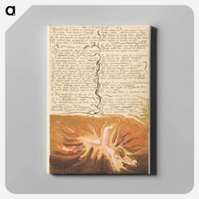 アートパネル-The First Book of Urizen, Plate 19 - ウィリアム ブレイク Canvas.