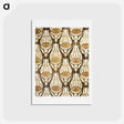 アートポストカード-Furnishing fabric famous pattern - ウィリアム モリス Postcard.