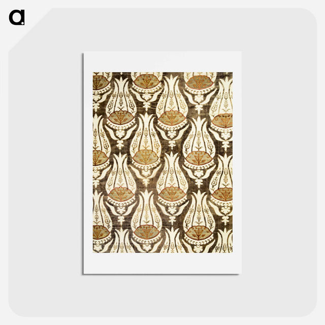 アートポストカード-Furnishing fabric famous pattern - ウィリアム モリス Postcard.