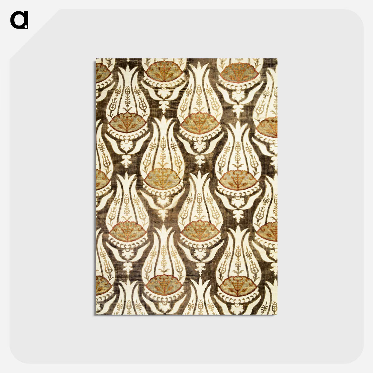 アートポストカード-Furnishing fabric famous pattern - ウィリアム モリス Postcard.