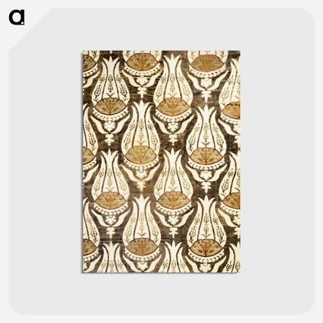 アートポストカード-Furnishing fabric famous pattern - ウィリアム モリス Postcard.