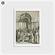 アートポストカード-The Rejection of Joachim's Offering - アルブレヒト デューラー Postcard.
