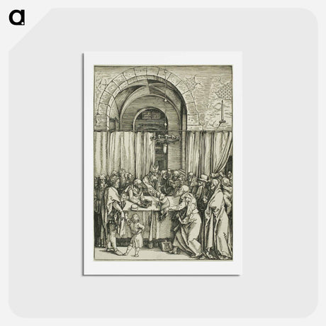 アートポストカード-The Rejection of Joachim's Offering - アルブレヒト デューラー Postcard.