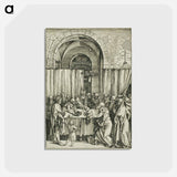 アートポストカード-The Rejection of Joachim's Offering - アルブレヒト デューラー Postcard.