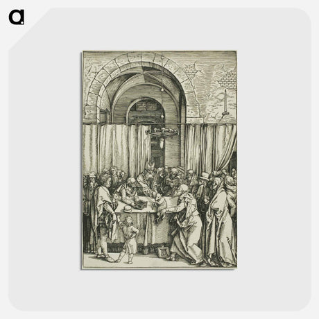 アートポストカード-The Rejection of Joachim's Offering - アルブレヒト デューラー Postcard.