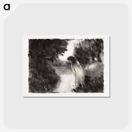 アートポストカード-A Bather - カミーユ ピサロ Postcard.