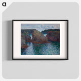 Rocks at Port-Goulphar, Belle-Île - Claude Monet Poster.