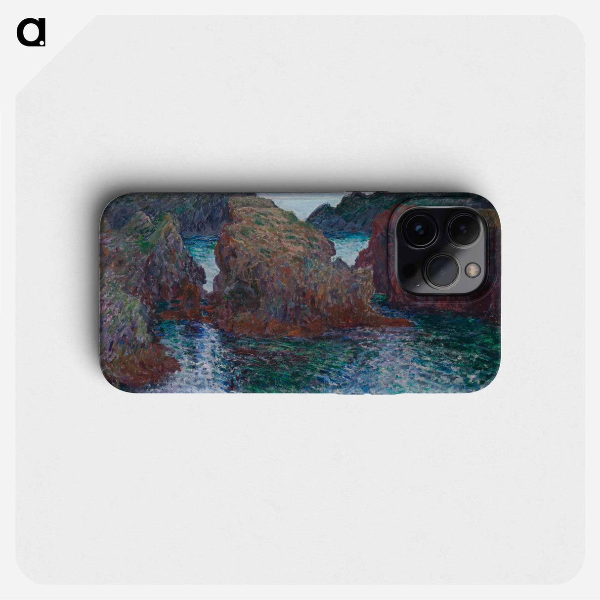 Rocks at Port-Goulphar, Belle-Île - クロード モネ Phone Case.