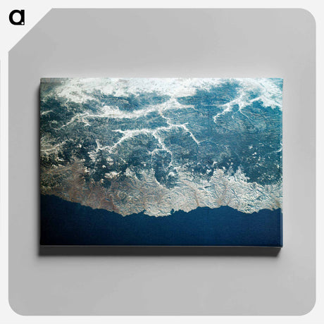 アートパネル-Skylab 4 View of Siberia, USSR
 - 上空からの地球 Canvas.