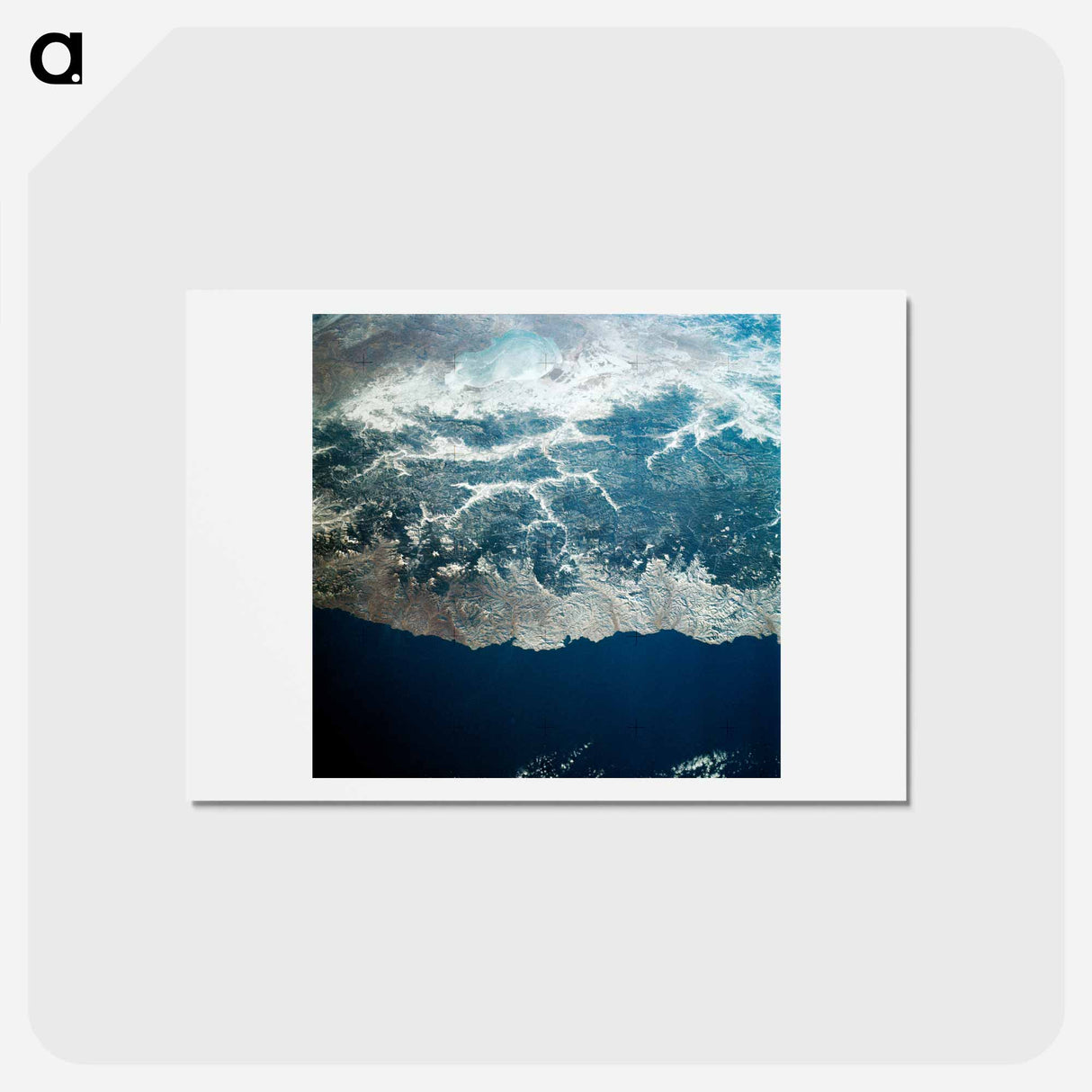 アートポストカード-Skylab 4 View of Siberia, USSR
 - 上空からの地球 Postcard.
