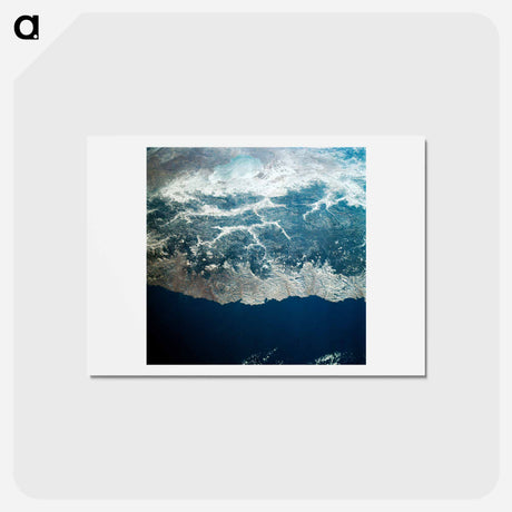 アートポストカード-Skylab 4 View of Siberia, USSR
 - 上空からの地球 Postcard.